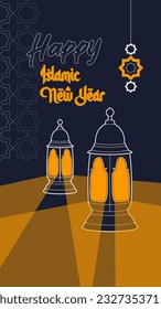 Islamic New Year Celebration template social media post