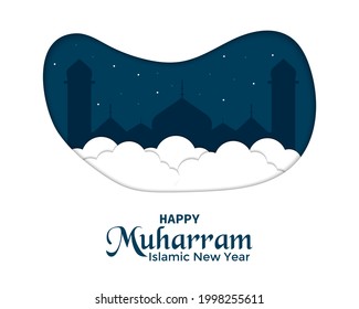 Islamic New Year In Paper Style