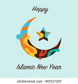 Islamic New Year poster card