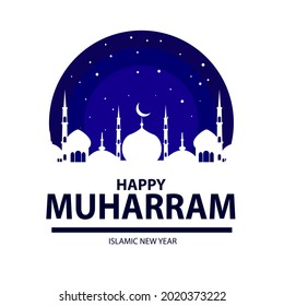 Islamic new year theme, Islamic background with lantern decoration, Islamic Muharram new year