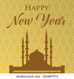 Islamic New Year Vector Template
