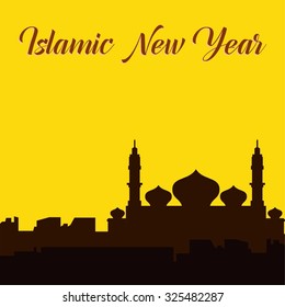 Islamic New Year Vector Template