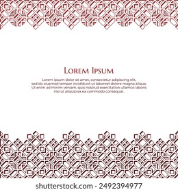 Islamic Oriental Geometric Ornament Design for Islamic Theme Specially Ramadan or Eid Greeting