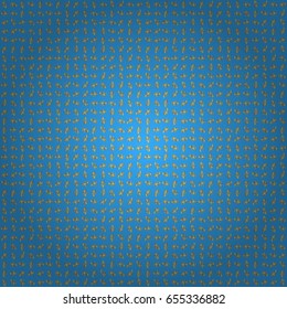 Islamic oriental seamless pattern. Abstract golden circle ornament on blue background. Muslim, East ornament, Indian ornament, Persian motif. Can be used for wallpaper, banner, wrapping, wedding card.