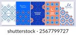 Islamic, oriental style frame, silhouette. Geometric arab frame set. Ramadan kareem design elements, backgrounds, icons.