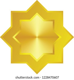 islamic ornamen gold vector