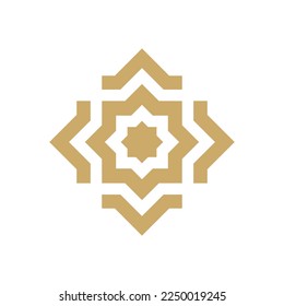 Islamic ornament Arab style logo icon vector design