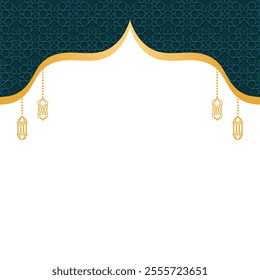 Islamic Ornament Border Frame for Decoration