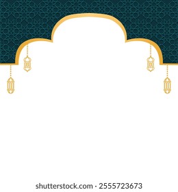Islamic Ornament Border Frame for Decoration