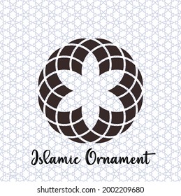 Islamic Ornament design with mandala style background
