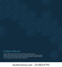 Islamische Ornament Design auf dunklen Thema und orientalischen Stil