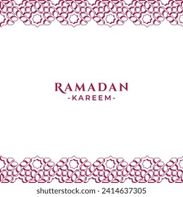 Islamic Ornament Design for Ramadan Greeting Design