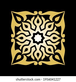 islamic ornament gold vector background
