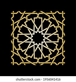 islamic ornament gold vector background