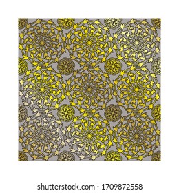 Islamic ornament with grey background