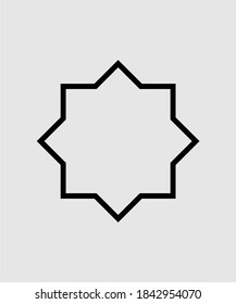 ilustración de diseño vectorial de icono de ornamento islámico