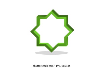icono de ornamento islámico. Ilustración vectorial.
