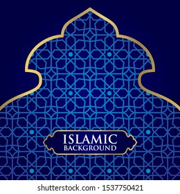 Islamic ornament with illustration of mosque dome