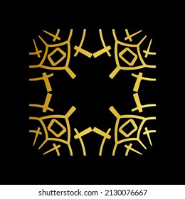 Islamic ornament, Islamic mandala. Ornate element for design place for text, wedding invitations, and greeting cards.