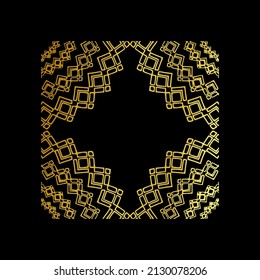 Islamic ornament, Islamic mandala. Ornate element for design place for text, wedding invitations, and greeting cards.