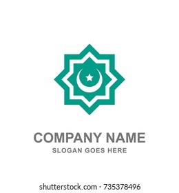 Islamic Ornament Mosque Arabic Logo Vector 