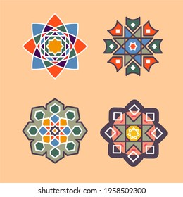 Islamic Ornament mozaic pattern background