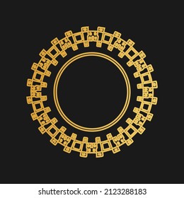 Islamic ornament.  Ornate element for design place for text, wedding invitations and greeting cards.