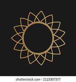 Islamic ornament.  Ornate element for design place for text, wedding invitations and greeting cards.