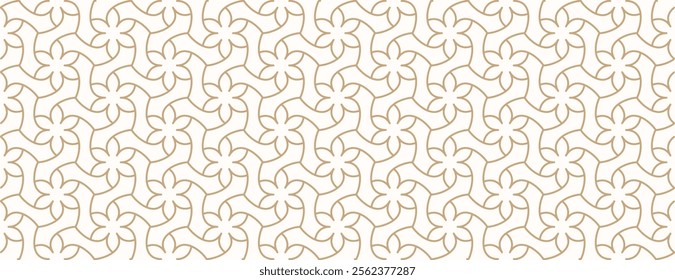 Islamic ornament pattern with arab and arabesque design, blending geometric textures and vector elements to create stunning Ramadan backgrounds, traditional art, and cultural design projects.