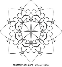 Islamische Ornamente. Vektordesign-Illustration. Abstraktes schwarzes Motiv, geeignet für islamische Themen. Abstraktes schwarzes Muster