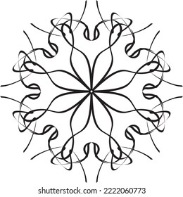 Islamic ornament. Vector design illustration. Abstract black motif suitable for islamic themes. Abstract black pattern.
