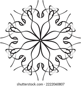 Islamische Ornamente. Vektordesign-Illustration. Abstraktes schwarzes Motiv, geeignet für islamische Themen. Abstraktes schwarzes Muster.