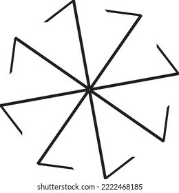 Islamic ornament. Vector design illustration. Abstract black motif suitable for islamic themes. Abstract black pattern.