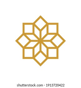 Islamic Ornament - Vector Flat Design Illustration : Suitable for Islamic Theme and Other Graphic Related Assets.