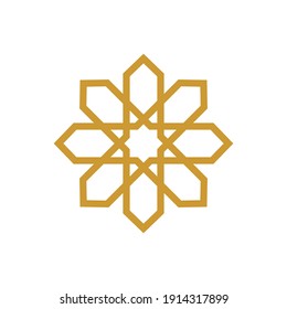 Islamic Ornament - Vector Flat Design Illustration : Suitable for Islamic Theme and Other Graphic Related Assets.