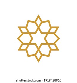 Islamic Ornament - Vector Flat Design Illustration : Suitable for Islamic Theme and Other Graphic Related Assets.