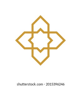 Islamic Ornament - Vector Flat Design Illustration : Suitable for Islamic Theme and Other Graphic Related Assets.