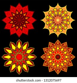 islamic ornament vector with geometric style, oriental symbol moroccan pattern