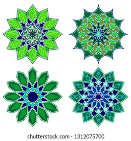 islamic ornament vector with geometric style, oriental symbol moroccan apttern