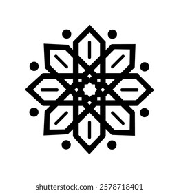 Islamic Ornament vector isolated white background