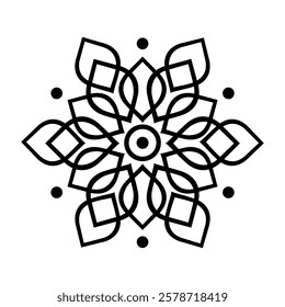 Islamic Ornament vector isolated white background