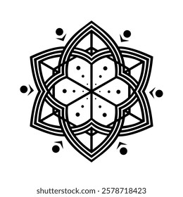 Islamic Ornament vector isolated white background