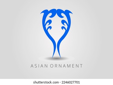 Islamic ornament vector, persian motiff. Asian floral designs. Abstract Asian elements of the national pattern of the ancient nomads of the Kazakhs, Kyrgyz, Mongols, Tatars, Uzbeks, Tajiks and other