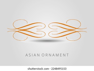 Islamic ornament vector, persian motiff. Asian floral designs. Abstract Asian elements of the national pattern of the ancient nomads of the Kazakhs, Kyrgyz, Mongols, Tatars, Uzbeks, Tajiks and other