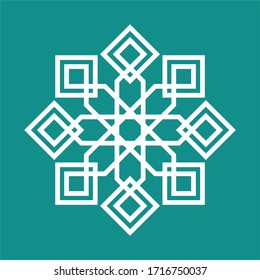 Islamic ornament vector simple sign
