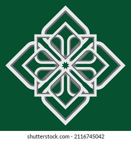Islamic ornament vector simple sign