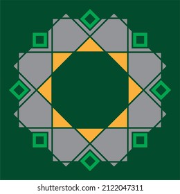 Islamic ornament vector simple sign