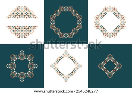 Islamic Ornamental Design Bundling Set for Wedding