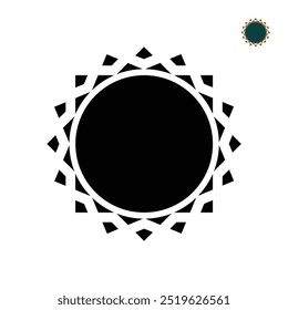 Islamic ornaments. circular shape with variations. Simple design style. suitable for awards, religion, decoration. vector design template