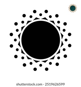 ornamentos islâmicos. forma circular com variações. Estilo de design simples. adequado para prêmios, religião, decoração. modelo de design vetorial